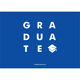 Blue with Gold Foil Graduate Photo Graduation Invitations Image 2 of 4